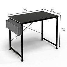 Load image into Gallery viewer, Computer Desk 31” Home Office Desk, Writing Desk Laptop Table with Storage Bag and Headphone Hook, Simple Study Desks for Bedroom, Home, Office
