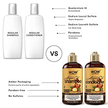 Load image into Gallery viewer, WOW Skin Science Moroccan Argan Oil Shampoo and Conditioner Set - Moroccan Oil Shampoo &amp; Conditioner Set Sulfate Free - Shampoo &amp; Conditioner Set for Color Treated Hair - Natural Shampoo &amp; Conditioner
