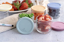 Load image into Gallery viewer, Elk and Friends 5oz Borosilicate Glass Baby Food Storage Jars with Silicone Lid | Available in 12 or 6 Set | Strong Glass | Storage Containers | Microwave, Oven &amp; Dishwasher Safe | Infant and Babies
