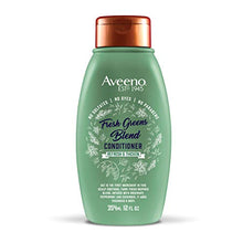 Load image into Gallery viewer, Aveeno, Fresh Greens Blend Sulfate-Free Conditioner with Rosemary, Peppermint &amp; Cucumber to Thicken &amp; Nourish, Clarifying &amp; Volumizing for Thin or Fine Hair, Paraben-Free, 12oz
