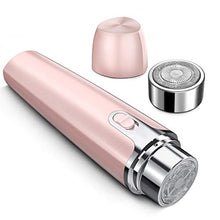 Load image into Gallery viewer, Facial Hair Removal, Painless Hair Remover Shaver, Women's Electric Shaver Razor for Peach Fuzz Chin Cheek Upper Lip with 1 Extra Replacement Razor
