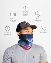 Load image into Gallery viewer, Into the AM Black - Paint Splatter Neck Gaiter Face Scarf Mask Bandana Gator
