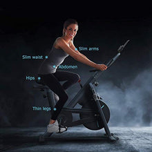 Load image into Gallery viewer, HouseFit Indoor Cycling Stationary Exercise Bike - Cycle Bike with Magnetic Resistance, Quiet Belt Drive and LCD Monitor &amp; Comfortable Seat Cushion
