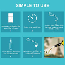 Load image into Gallery viewer, Wine Chiller, 3-in-1 Stainless Steel Wine Bottle Cooler Stick - Rapid Iceless Wine Chilling Rod with Aerator and Pourer - Perfect Wine Accessories Gift
