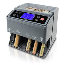 Load image into Gallery viewer, Cassida C300 Professional USD Coin Counter, Sorter and Wrapper/Roller | 35% Faster Wrapping Coins with Quickload Technology | 300 Coins/Minute | Printing-Compatible | Includes 5 Wrapper Sets
