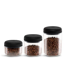 Load image into Gallery viewer, Fellow Atmos Vacuum Coffee Canister &amp; Food Storage Container - Airtight Food Storage Containers - Coffee Containers - 0.7 Liter - Clear Glass
