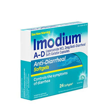 Load image into Gallery viewer, Imodium A-D Anti-Diarrheal Medicine Softgels, 2 mg Loperamide Hydrochloride, 24 ct.
