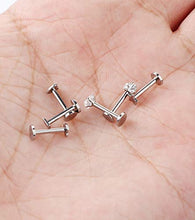 Load image into Gallery viewer, Udalyn 20 Pcs Stainless Steel Labret Studs Lip Rings for Men Women Nose Studs Cartilage Earrings Tragus Helix Piercing Jewelry 16G
