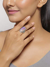 Load image into Gallery viewer, YoTreasure Rainbow Moonstone Solid 925 Sterling Silver Ring
