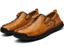 Load image into Gallery viewer, Shaire Men's Casual Slip on Loafers Mens Breathable Comfortable Dress Shoes Brown
