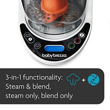 Load image into Gallery viewer, Baby Brezza One Step Baby Food Maker Deluxe – Automatically Steams &amp; Blends Homemade Baby Food – Easy Way to Make Organic Food for Infants and Toddlers - Includes 3 Food Pouches &amp; Filling Funnels
