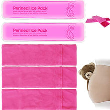 Load image into Gallery viewer, Reusable Perineal Cooling Pad for Postpartum &amp; Hemorrhoid Pain Relief,Hot and Cold Pads for Postpartum Essentials, Hot &amp; Cold Packs for Women After Pregnancy and Delivery, 2 Ice Pack and 3 Cover(pink)
