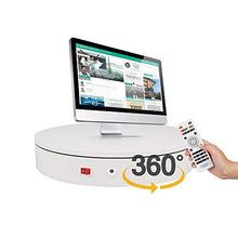 Load image into Gallery viewer, ComXim Professional 360 Degree Photography Turntable for Product Photography, 88LB Capacity, 12.6in Diameter,Automatic Remote Control Angle,Speed（24~68s ）,Direction, Various Rotation Mode

