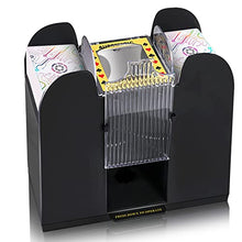 Load image into Gallery viewer, Nileole 1-6 Decks Automatic Card Shuffler, Battery-Operated Electric Shuffler for UNO,Phase10, Texas Hold'em, Poker, Home Card Games, Blackjack, Home Party Club Game (6 Deck)
