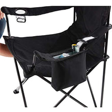 Load image into Gallery viewer, Coleman Camp Chair with 4-Can Cooler | Folding Beach Chair with Built In Drinks Cooler | Portable Quad Chair with Armrest Cooler for Tailgating, Camping &amp; Outdoors , Black, Roomy seat: 24"
