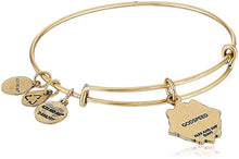 Load image into Gallery viewer, Alex and Ani Godspeed II Bangle Bracelet, Rafealian Gold, Expandable
