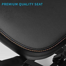 Load image into Gallery viewer, DRAGONN (by VIVO) Ergonomic Kneeling Chair with Back Support, Adjustable Stool for Home and Office - Improve Your Posture with an Angled Seat - Thick Comfortable Cushions (Black)
