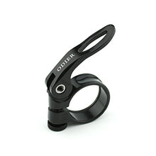 Load image into Gallery viewer, Quick Release SeatPost Clamp 31.8 mm Bike Seat Clamp light weight 7005 Aluminium Alloy CNC Seatpost Collar For MTB BMX Schwinn Trek Cannondale Specialized Harro Dahon BMC Scott Bicycle (Black, 31.8)

