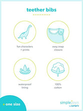 Load image into Gallery viewer, Simple Joys by Carter's Girls' 7-Pack Teething Bibs, Multi, One Size

