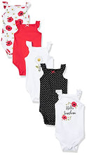 Load image into Gallery viewer, Hudson Baby Unisex Baby Cotton Sleeveless Bodysuits, Poppy Daisy, 3-6 Months
