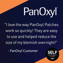 Load image into Gallery viewer, PanOxyl PM Overnight Spot Patches, Advanced Hydrocolloid Healing Technology, Fragrance Free, 40 Count
