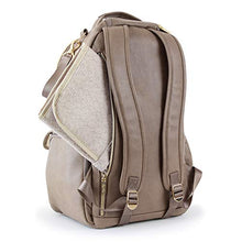 Load image into Gallery viewer, Itzy Ritzy Diaper Bag Backpack – Large Capacity Boss Backpack Diaper Bag Featuring Bottle Pockets, Changing Pad, Stroller Clips and Comfortable Backpack Straps, Vanilla Latte
