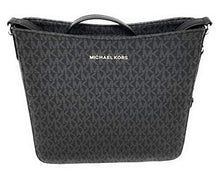 Load image into Gallery viewer, Michael Kors Jet Set Large Messenger Bag Crossbody Black MK Signature
