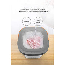 Load image into Gallery viewer, Portable Mini Folding Clothes Washing Machine, Bucket Automatic Home Travel Self-driving Tour Underwear Foldable Washer and Dryer,Pink
