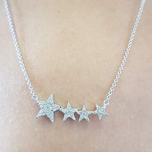 Load image into Gallery viewer, Dazzlingrock Collection 0.35 Carat (ctw) 10K Round Diamond Ladies Shooting Star Pendant (Silver Chain Included) 1/3 CT, White Gold
