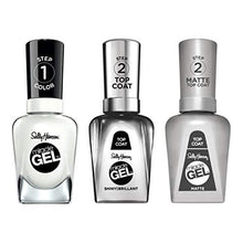 Load image into Gallery viewer, Sally Hansen Miracle Gel Nail Polish, Shade Get Mod #789 with Shiny Top Coat and Matte Top Coat Trio
