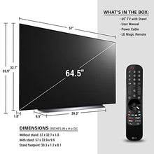Load image into Gallery viewer, LG OLED C1 Series 65” Alexa Built-in 4k Smart TV (3840 x 2160), 120Hz Refresh Rate, AI-Powered 4K, Dolby Cinema, WiSA Ready, Gaming Mode (OLED65C1PUB, 2021)
