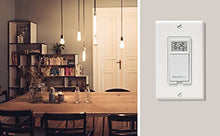 Load image into Gallery viewer, Honeywell Home 7-Day Programmable Light Switch Timer, Energy Saving, up to 7 On-and-Off Programs, (RPLS730B)
