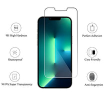 Load image into Gallery viewer, Ailun 2Pack Screen Protector Compatible for iPhone 13 Pro [6.1 inch] Display 2021 + 2 Pack Camera Lens Protector,Tempered Glass Film,[9H Hardness] - HD [Not for iPhone 13 Pro Max]
