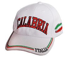 Load image into Gallery viewer, Calabria White Baseball Cap – Colorful Italian Hat - Italy Collection of Italian Pride Products at PSILoveItaly

