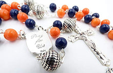 Load image into Gallery viewer, HOUSTON PRO BASEBALL CATHOLIC ROSARY BEADS
