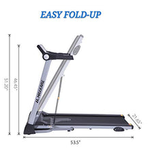 Load image into Gallery viewer, MaxKare Electric Treadmill Foldable Running Machine 8.5 MPH Max Speed &amp; 15 Pre-Set Programs Easy Assembly with Adjustable Display Panel 3-Level Manual Incline Convenient Tablet Stand for Home Use
