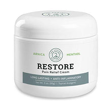 Load image into Gallery viewer, 2nd Springs Restore Pain Relief Cream [3oz] with Arnica Montana, Menthol, MSM, Tea Tree Oil, Ilex. Inflammation Relief Formula for Arthritis, Neck, Joints, Low Back Pain, Plantar Fasciitis
