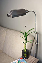 Load image into Gallery viewer, Kira Home Prescott 58" Modern Adjustable Standing Pharmacy Floor Lamp | Brushed Nickel Finish, Includes 6W LED Bulb (60W eq.) Energy Efficient, Eco-Friendly, for Living Room Reading Bedroom Office
