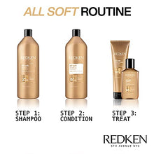 Load image into Gallery viewer, Redken All Soft Shampoo | For Dry/Brittle Hair | Provides Intense Softness and Shine | With Argan Oil | 33.8 Fl Oz | Packaging May Vary
