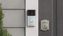 Load image into Gallery viewer, Ring Video Doorbell (1st Gen) – 720p HD video, motion activated alerts, easy installation – Satin Nickel
