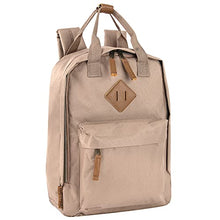 Load image into Gallery viewer, Canvas Mini Backpack for Everyday &amp; Day Pack Rucksack in Solid Color Blocks (Almond)
