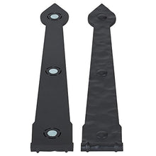 Load image into Gallery viewer, Household Essentials Hinge IT Premium Carriage House Handle &amp; Hinge 6 pc. Black Garage Door Magnet
