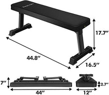 Load image into Gallery viewer, BangTong&amp;Li Flat Weight Bench Utility Workout Exercise Training Equipment for Fitness
