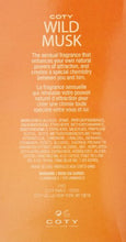 Load image into Gallery viewer, Coty Wild Musk Cologne Spray - 1 oz
