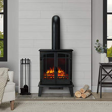 Load image into Gallery viewer, Real Flame Foster Stove Electric Fireplace, Black
