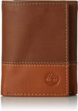 Load image into Gallery viewer, Timberland Mens Leather Trifold Wallet With ID Window
