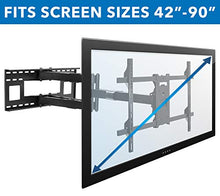 Load image into Gallery viewer, Mount-It! Long Extension TV Mount, Dual Arm Full Motion Wall Bracket with 36 inch Extended Articulating Arm, Fits Screen Sizes 50 55 60 65 70 75 80 85 90 Inch, VESA 800x400mm Compatible, 176 lb
