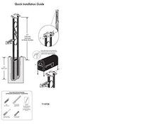 Load image into Gallery viewer, Gibraltar Mailboxes Decorative Medium Capacity Galvanized Steel Black, Mailbox &amp; Post Combo, T11KIT0B
