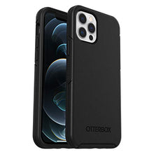Load image into Gallery viewer, OtterBox Symmetry Series, Sleek Protection for Apple iPhone 12/12 Pro - Black - Non-Retail Packaging
