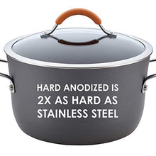 Load image into Gallery viewer, Rachael Ray Cucina Hard Anodized Nonstick Stockpot / Stock Pot - 10 Quart, Gray
